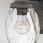 Mała latarnia naścienna Plantation – 1 źródło światła – Czarna HK-PLANTATION-S-MB Elstead Lighting