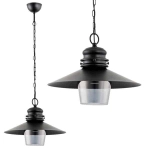 Lampa wisząca loftowa zwis HOLLY czarna śr. 40cm 60327 ALFA