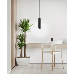 Hardin - lampa wisząca 1 płomienna czarny mat 342301-30 REALITY