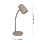 CARLO Lampa stołowa E14 Piaskowa 901829 EGLO