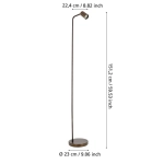 RIGOMAGNO Lampa podłogowa GU10 Brąz 901867 EGLO
