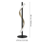 CONAPRATO Lampa stołowa LED czarny/mosiądz 1050lm 2700-6500K 902137 EGLO
