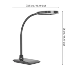 LAURO Lampa biurkowa LED czarna 600lm 2700/4000/6500K 902175 EGLO