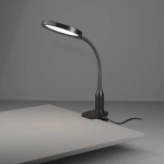 LAURO Lampa biurkowa LED z zaciskiem czarna 600lm 2700/4000/6500K 902174 EGLO