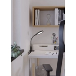 LAURO Lampa biurkowa LED z zaciskiem czarna 600lm 2700/4000/6500K 902174 EGLO