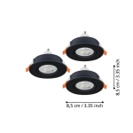 BARRANCO 3x GU10 4000K IP44 oprawa do zabudowy 902251 EGLO