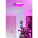 FUEVA 6-Z Plafon LED 17,8W RGB+TW IP44 nikiel mat kwadratowy / oprawa natynkowa 901422 EGLO