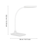 LAURO Lampa biurkowa LED biała 600lm 2700/4000/6500K 902178 EGLO