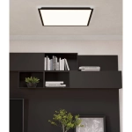 MORADILLO Plafon LED 59,5 cm czarny kwadratowy oprawa sufitowa 902371 EGLO