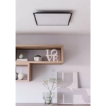 MORADILLO Plafon LED 59,5 cm czarny kwadratowy oprawa sufitowa 902371 EGLO