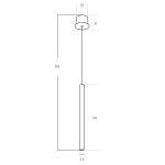 Lampa wisząca ILIOS 1 PENDANT AZ5742 AZZARDO
