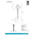 kinkiecik.pl Lampa stojąca czarna GARDEN 24 107991 Markslojd