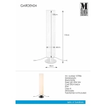 kinkiecik.pl Lampa stojąca Cylinder 110cm GARDEN 24 107986 Markslojd