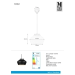 Lampa wisząca KOM 107378 Markslojd