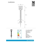 kinkiecik.pl Lampa stojąca czarna 45 cm GARDEN 24 107290 Markslojd
