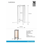 kinkiecik.pl Lampa stojąca Cylinder Ramka GARDEN 24 107987 Markslojd