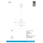Lampa wisząca KOM 107379 Markslojd