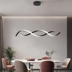 Lampa wisząca Jersey czarny mat z pilotem i ściemniaczem 336801-30 REALITY