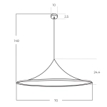 Lampa wisząca KELDAN 70 AZ5903 AZZARDO
