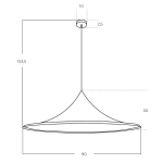 Lampa wisząca KELDAN 90 AZ5904 AZZARDO