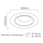 Oprawa halogenowa Foro Nero OR83545 Open Design Highlights - zdjęcie dodatkowe 1
