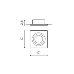 Oprawa stropowa Siro 1 AZ0768 White AZZARDO