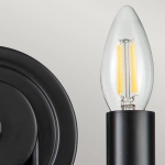 Kinkiet Capitol Hill – 2 źródła światła – Czarny KL-CAPITOL-HILL2-BLK Elstead Lighting
