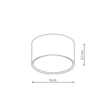 kinkiecik.pl Oprawa natynkowa biała KENDAL LP-6331/1C WH LIGHT PRESTIGE