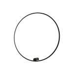 Kinkiet Ringa L 1xLED czarny WL0116-L-BK yaskr