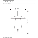 Lampa stołowa LA DONNA Ø 19,7cm LED Dim.1x2W 2700K IP54 3 StepDim biały 27500/02/31 Lucide - zdjęcie dodatkowe 4