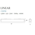 LINEAR C0190 LAMPA SUFITOWA MaxLight - zdjęcie dodatkowe 2