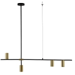 kinkiecik.pl Arizona 4 linia wisząca czarny/złoty LP-074/4PL BK/GD Light Prestige