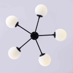 Roma 5 wisząca czarna LP-1345/5P BK LIGHT PRESTIGE