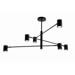 kinkiecik.pl Lampa sufitowa czarna SNOW 6 LP-731/6P BK LIGHT PRESTIGE