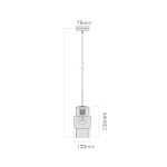 kinkiecik.pl Miele wisząca dymna długa LP-866/1P L SM/GD LIGHT PRESTIGE