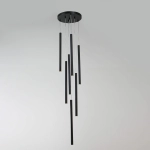 Lungo 7 czarna lampa wisząca LP-894/7P BK Light Prestige