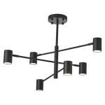 Lampa Sufitowa Noe 6xGU10 czarna PLC0102-BK yaskr