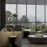 Lampa Wisząca Garta Sterowana Gestami LED czarna PL0147-BK yaskr