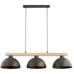 Lampa wisząca VERTA 3xE27 brązowy jasne drewno 62624 ALFA