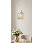 Lampa wisząca Lexa 1xE27 złota 61579 ALFA