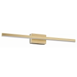 Linea - kinkiet łazienkowy LED jasny złoty 1x8W 640Lm 4000K 234011-36 REALITY