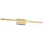 Linea - kinkiet łazienkowy LED jasny złoty 1x8W 640Lm 4000K 234011-36 REALITY