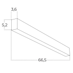 Lampa sufitowa Linelio AZ5668 LED 24W 3000-6000K ściemnialna czarna AZZARDO
