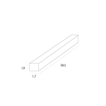 Zasilacz wewnętrzny płaski 150W do szyn magnetycznych czarny MA0033 MaxLight