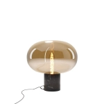 Lampa Stołowa Moonstone Amber Glass + Black Marble T0058 MAXLIGHT - zdjęcie produktu