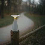 Lampa stołowa Funghi szara IP44 T0064 MaxLight