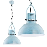 Lampa wisząca MEDINA niebieski/biały śr. 37,5cm 60366 ALFA