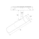 Lampa Magnetyczna Złota System Zigbee 8w 578lm 2700/5000k M0049z MaxLight