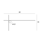 KINKIET ARNE 60CM 10W IP44 3000K W0369 MaxLight
