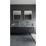 Mirror Prostokąt 76x91cm czarne lustro podświetlane W0384 MaxLight